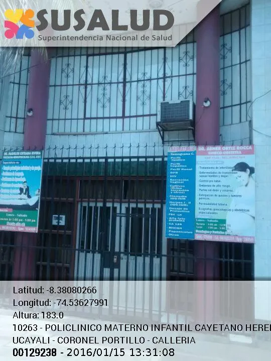 Pmi Cayetano Heredia E.I.R.L. en Calleria, Ucayali