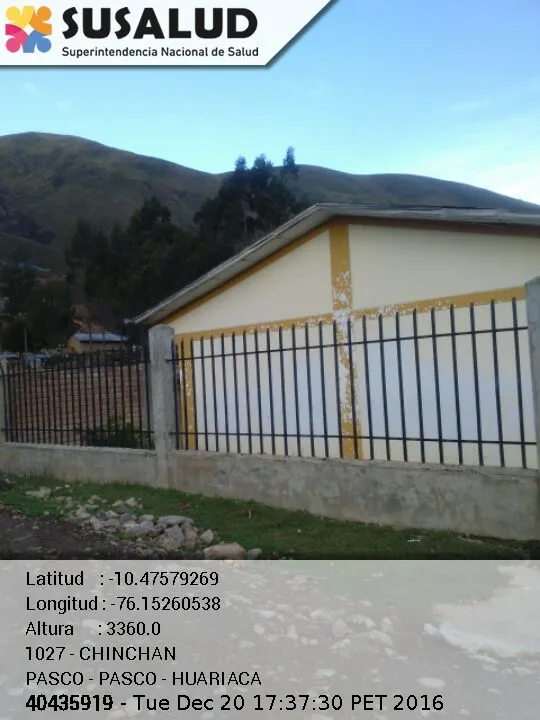 Chinchan en Huariaca, Pasco