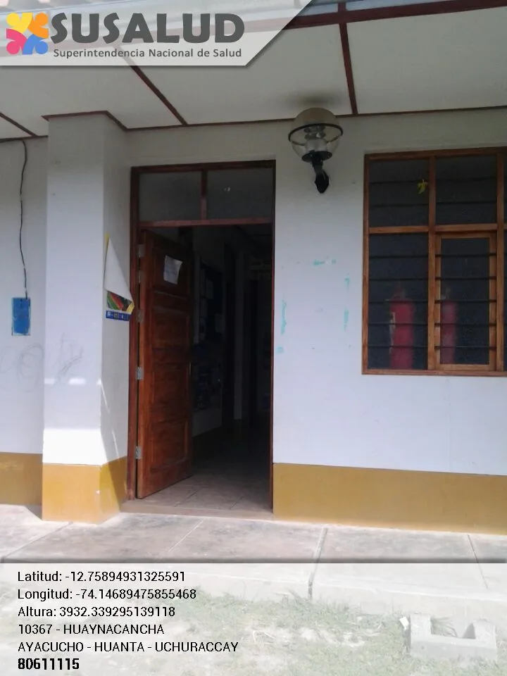 Puesto de Salud Huaynacancha en Uchuraccay, Ayacucho