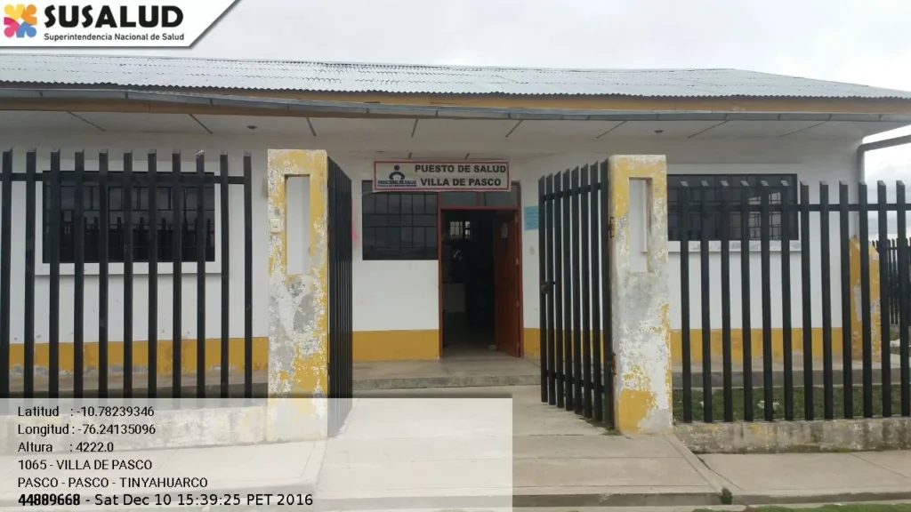 Villa de Pasco en Tinyahuarco, Pasco