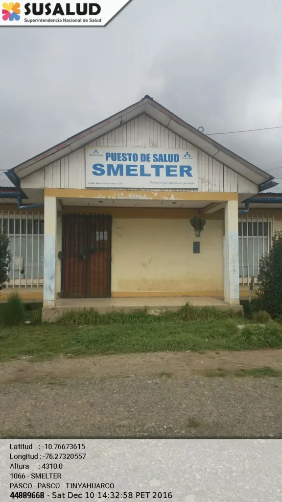 Smelter en Tinyahuarco, Pasco