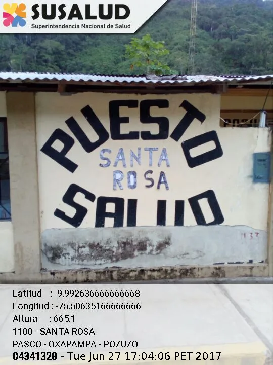 Santa Rosa en Pozuzo, Pasco