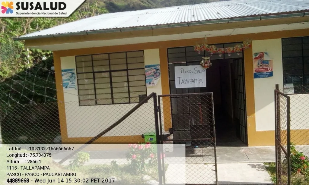 Tallapampa en Paucartambo, Pasco