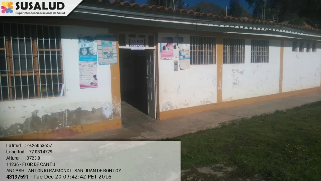 Puesto de Salud Flor de Cantu en San Juan de Rontoy, Ancash