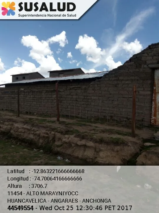 Alto Marayniyocc en Anchonga, Huancavelica