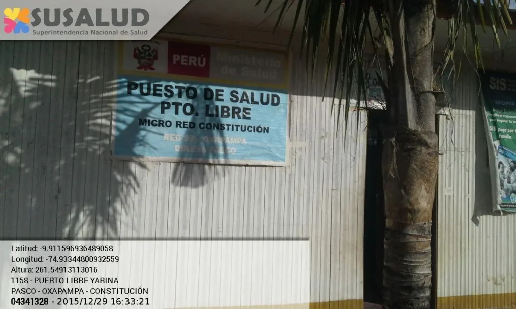 Puerto Libre Yarina en Constitucion, Pasco