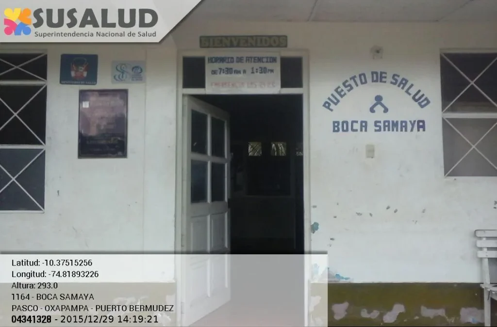 Boca Samaya en Puerto Bermudez, Pasco