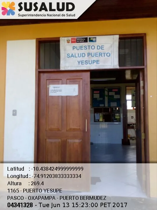 Puerto Yesupe en Puerto Bermudez, Pasco