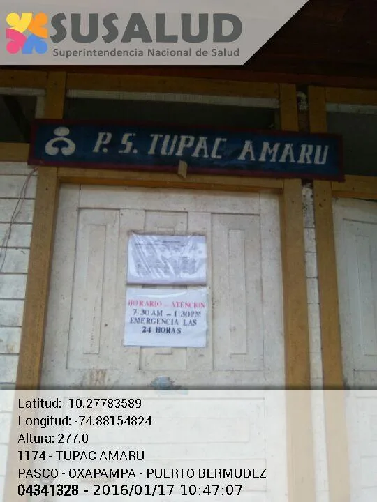 Tupac Amaru en Puerto Bermudez, Pasco