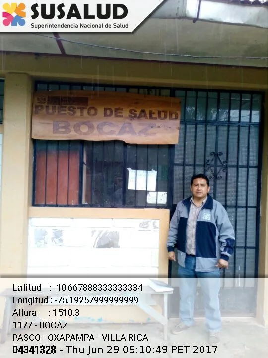 Bocaz en Villa Rica, Pasco