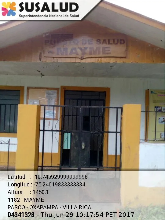 Mayme en Villa Rica, Pasco