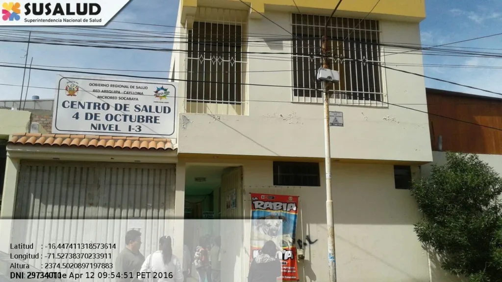 Centro de Salud 4 de Octubre en Socabaya, Arequipa