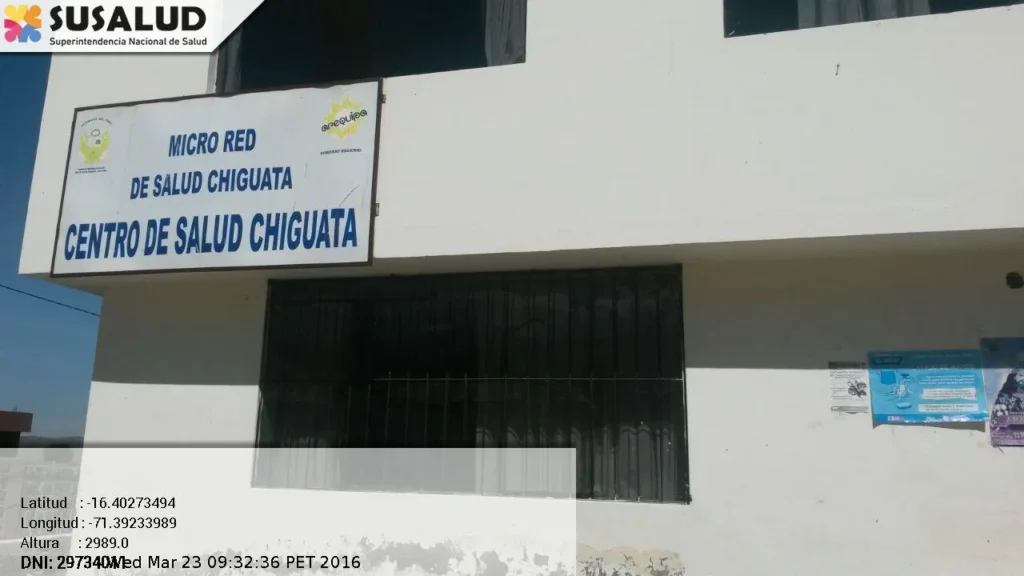 Centro de Salud Chiguata en Arequipa