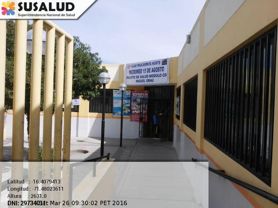 Puesto de Salud Miguel Grau Modulo C-D en Paucarpata, Arequipa