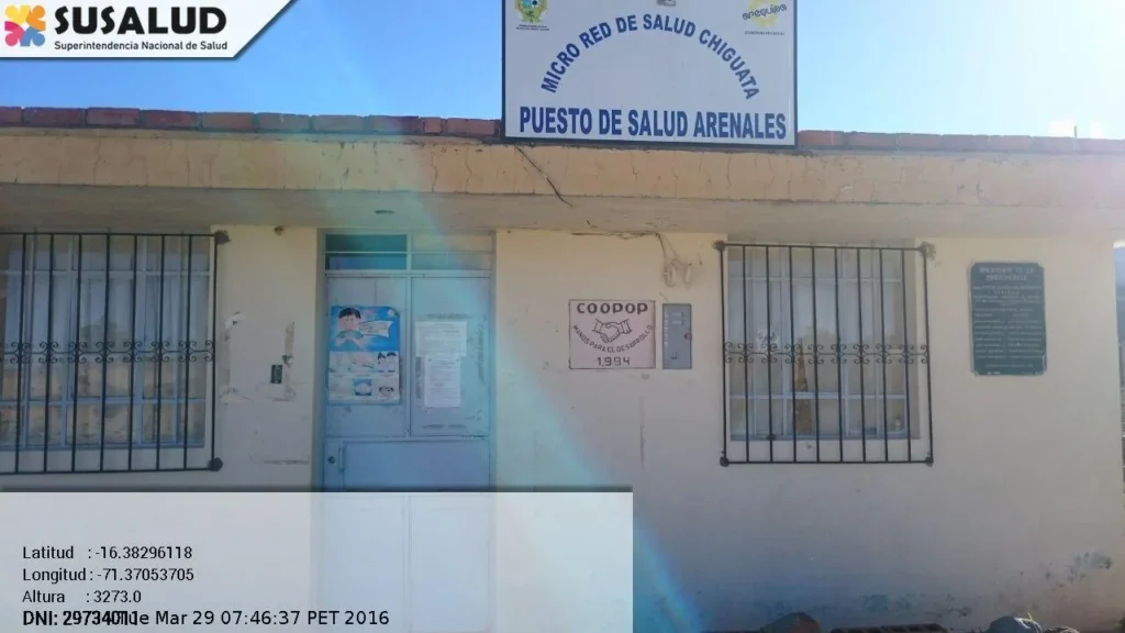Puesto de Salud Arenales en Chiguata, Arequipa