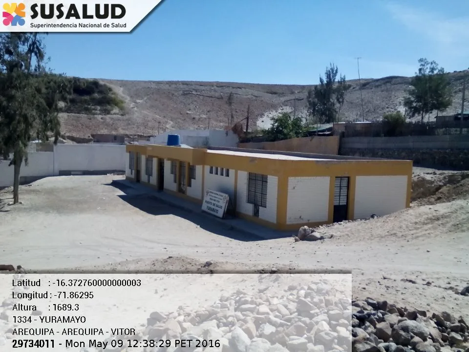 Puesto de Salud Yuramayo en Vitor, Arequipa