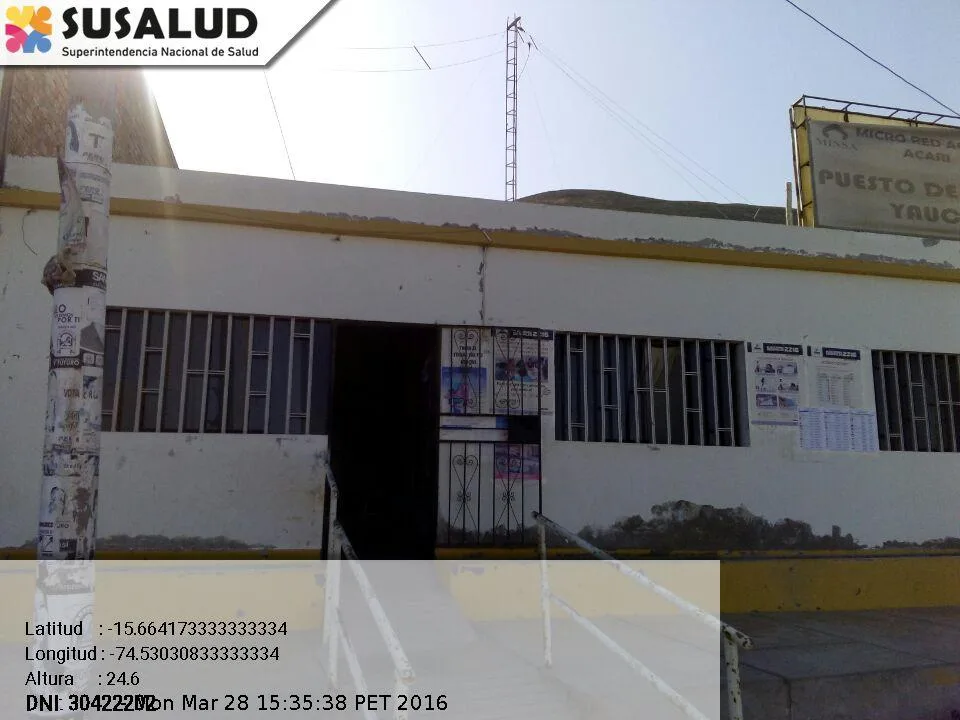Puesto de Salud Yauca en Arequipa