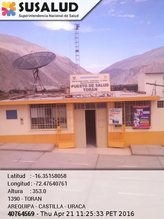 Puesto de Salud Toran en Uraca, Arequipa