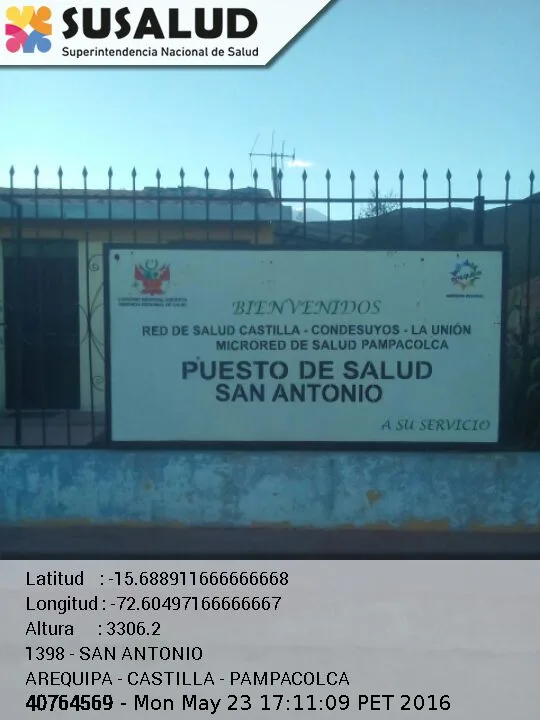 Puesto de Salud San Antonio en Pampacolca, Arequipa