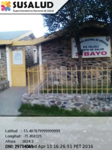 Puesto de Salud Santa Rosa de Sibayo