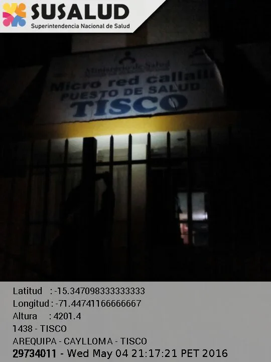 Puesto de Salud Tisco en Arequipa