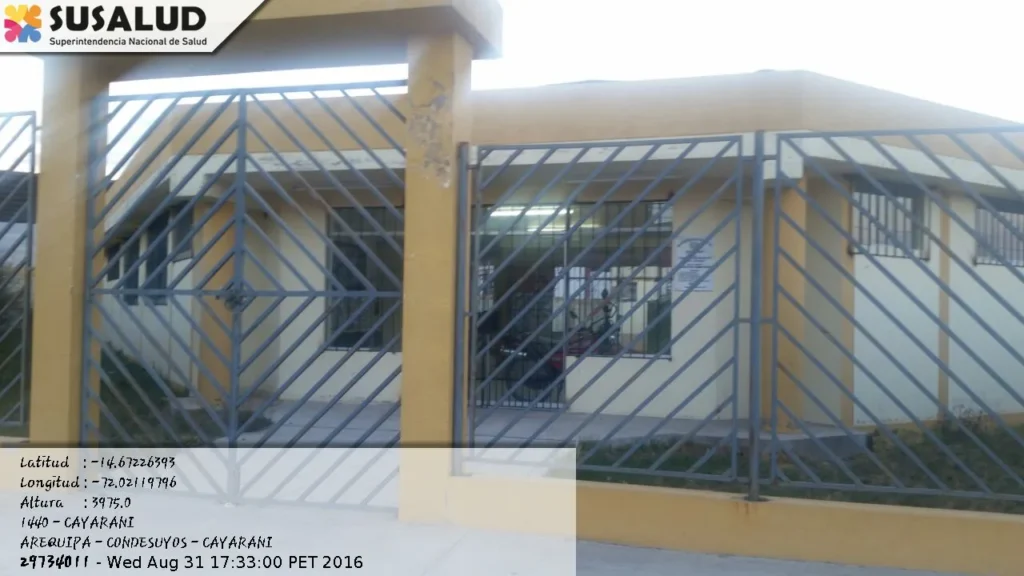 Centro de Salud Cayarani en Arequipa