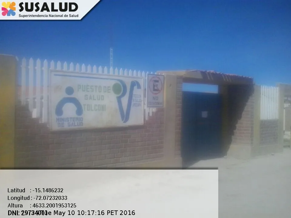 Puesto de Salud Tolconi en Chachas, Arequipa