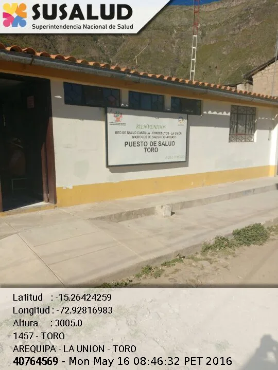 Puesto de Salud Toro en Arequipa