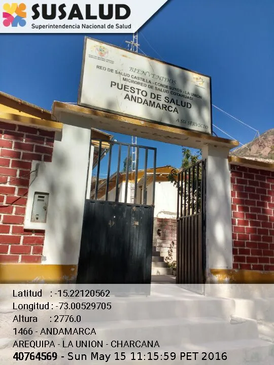Puesto de Salud Andamarca en Charcana, Arequipa