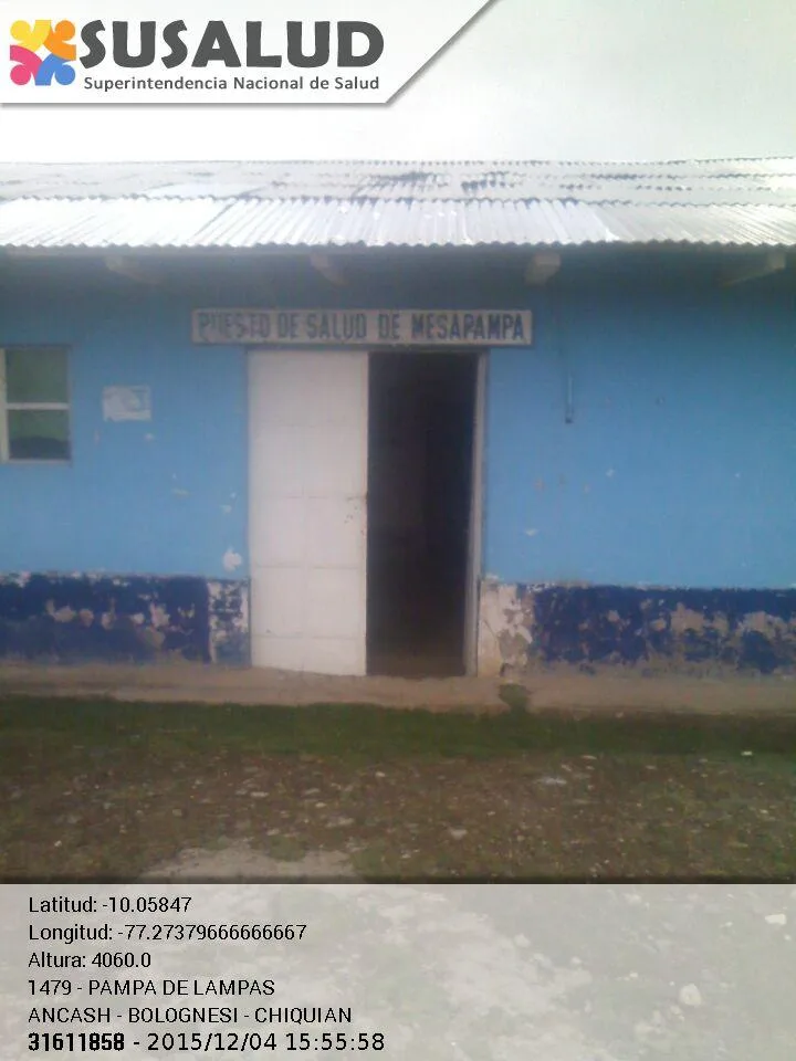 Puesto de Salud Pampa de Lampas en Chiquian, Ancash