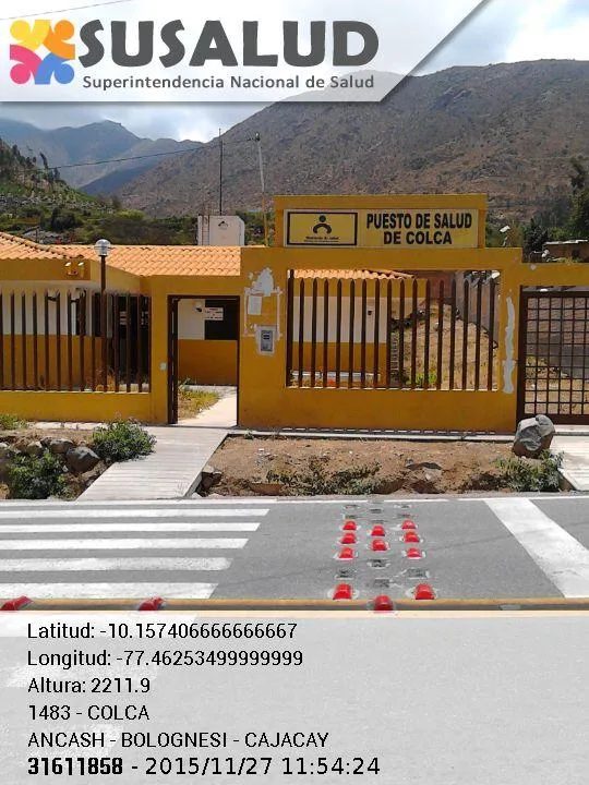 Puesto de Salud Colca en Cajacay, Ancash