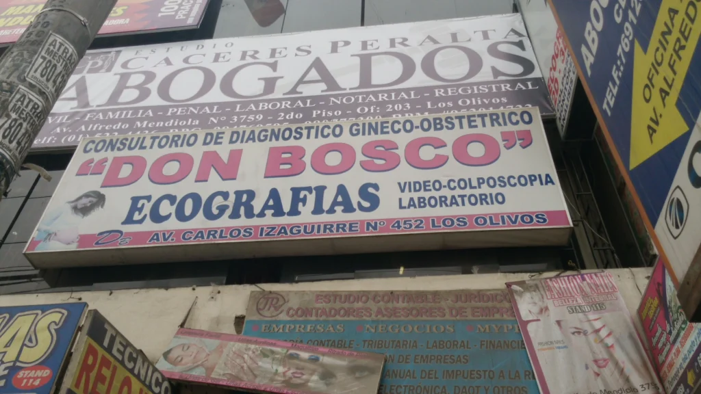 Consultorio de Diagnóstico Ginecólogo-Obstetrico Don Bosco en Los Olivos, Lima