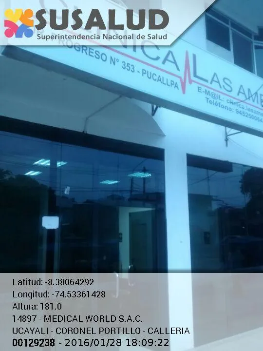 Clinica las Americas en Calleria, Ucayali