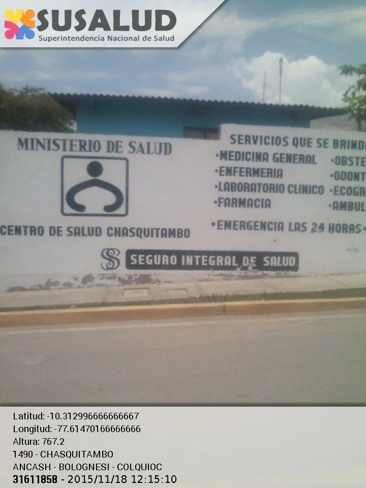 Centro de Salud Chasquitambo en Colquioc, Ancash