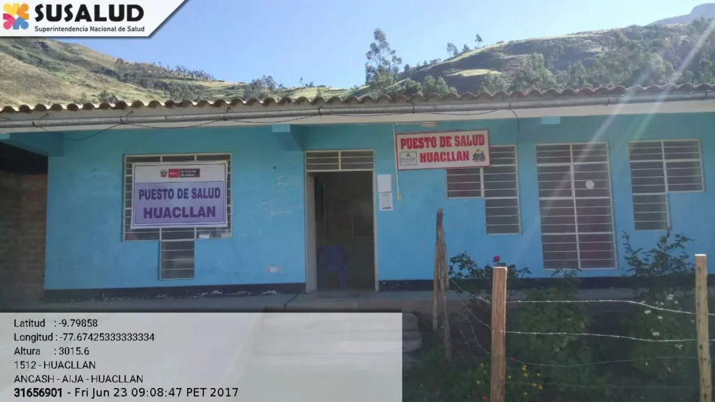 Puesto de Salud Huacllan en Ancash