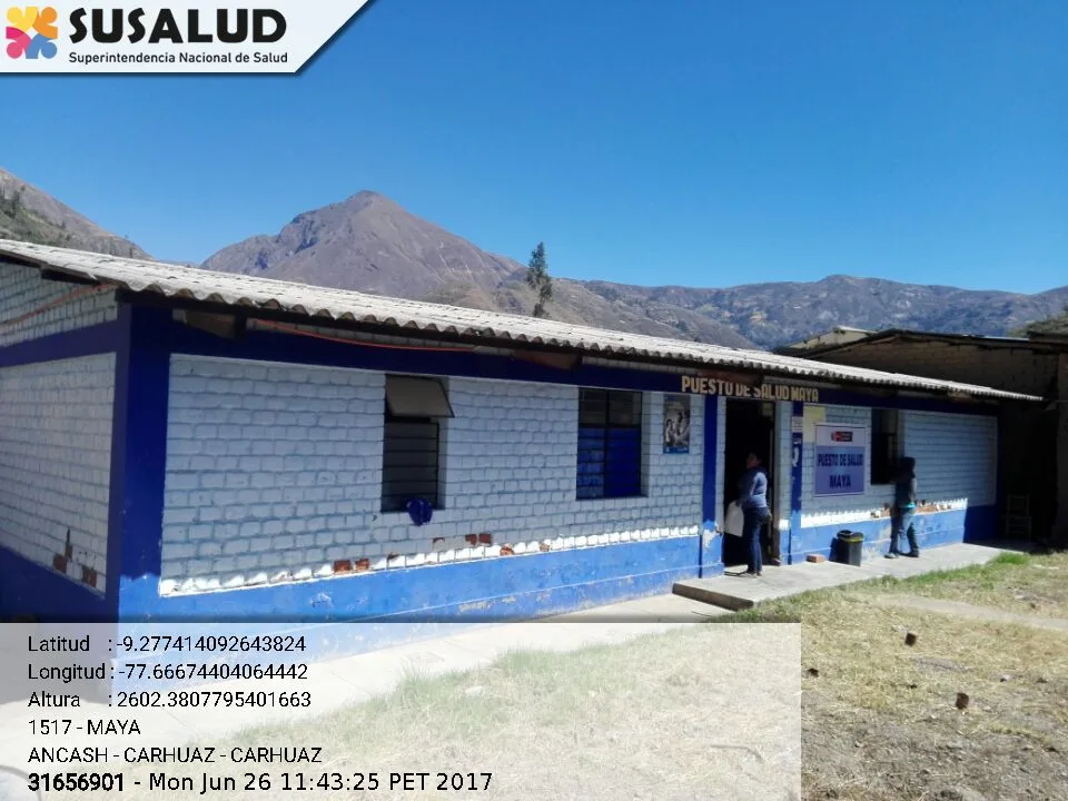 Puesto de Salud Maya en Carhuaz, Ancash