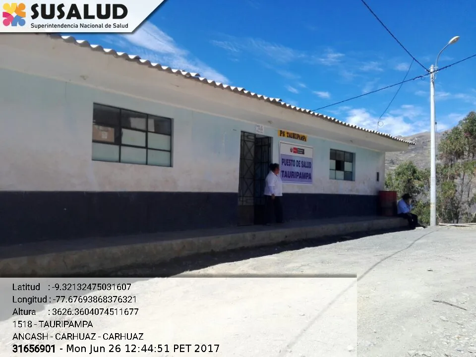 Puesto de Salud Tauripampa en Carhuaz, Ancash