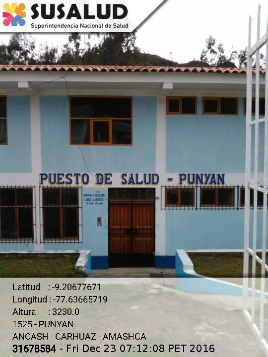 Puesto de Salud Punyan en Amashca, Ancash