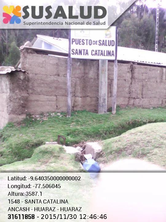 Puesto de Salud Santa Catalina en Huaraz, Ancash