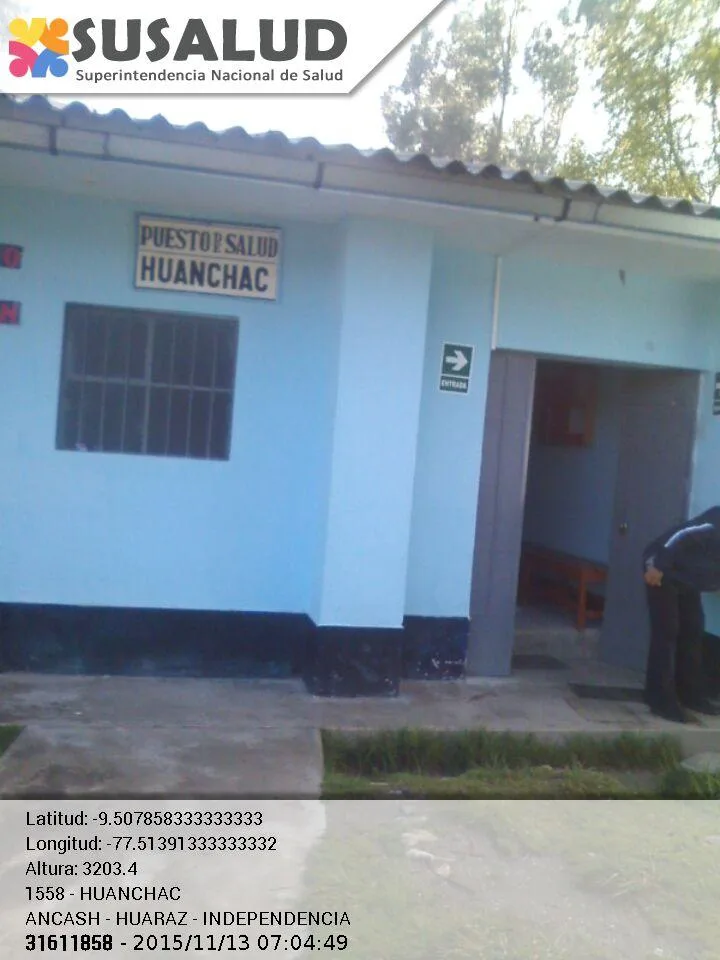 Puesto de Salud Huanchac en Independencia, Ancash