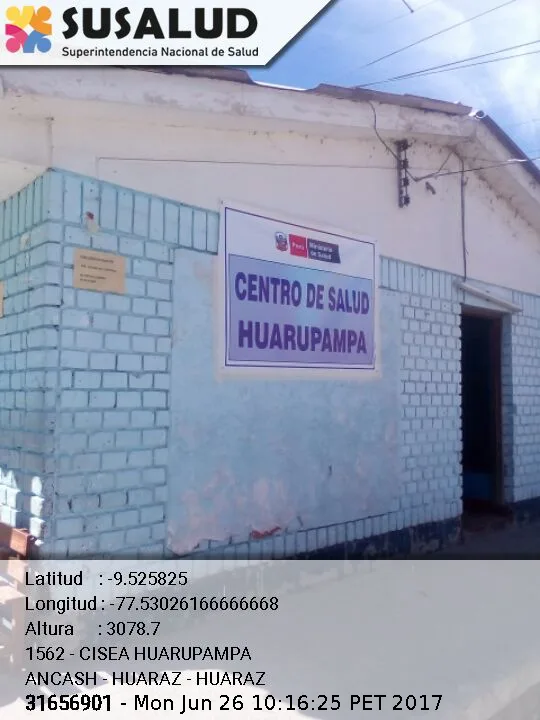 Centro de Salud Huarupampa en Huaraz, Ancash