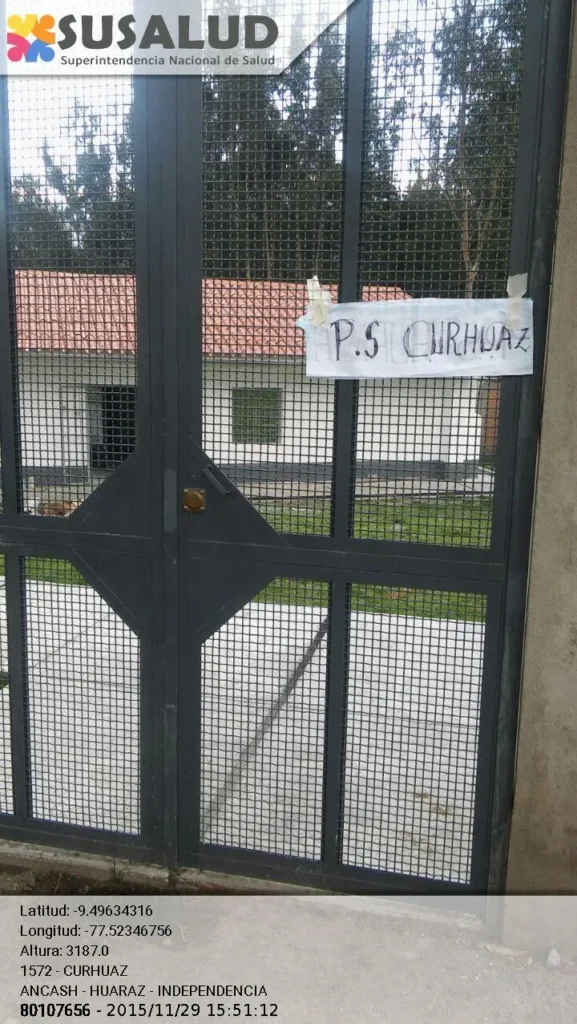 Puesto de Salud Curhuaz en Independencia, Ancash