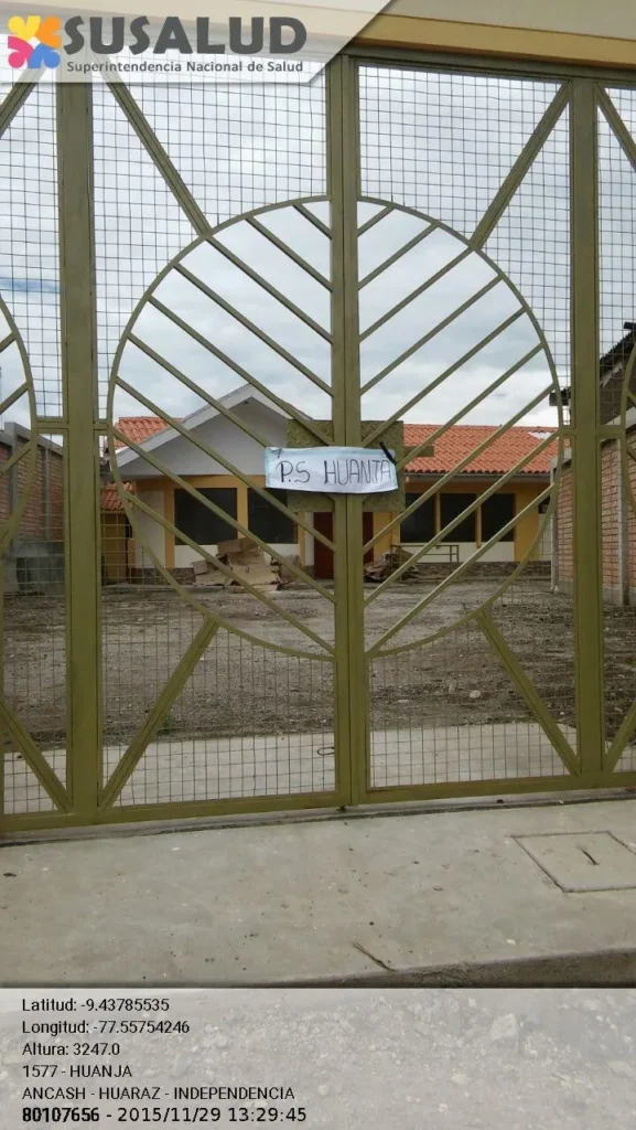 Puesto de Salud Huanja en Independencia, Ancash