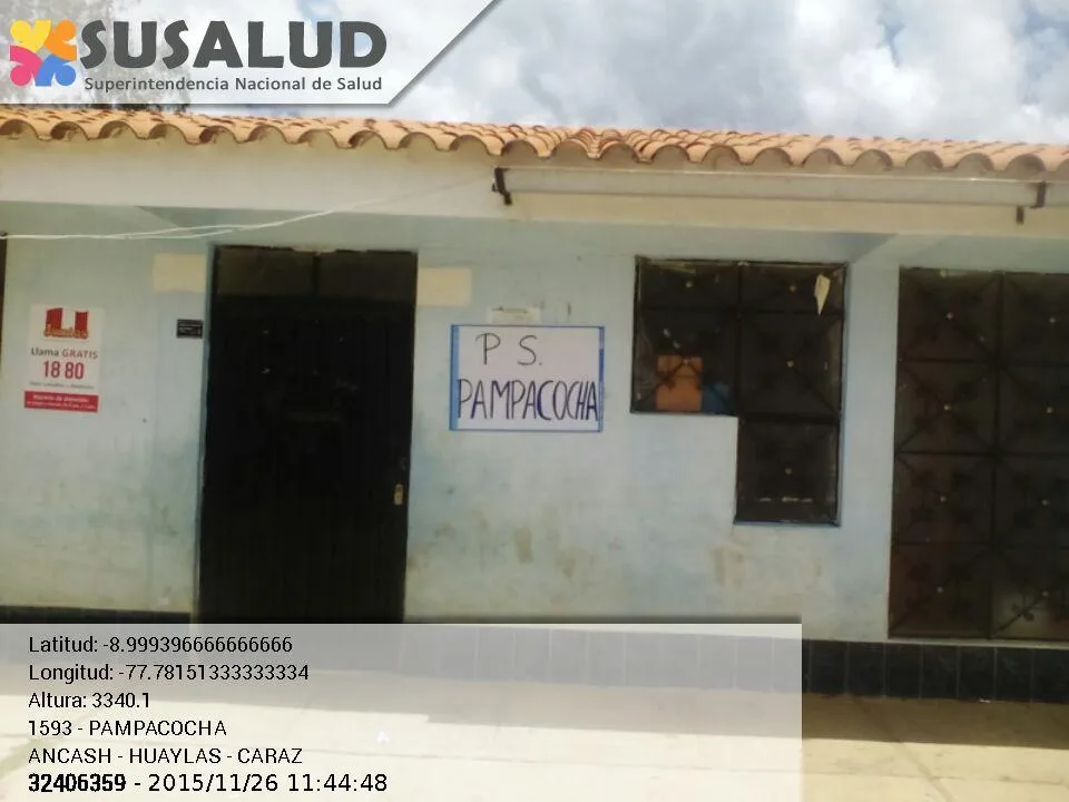 Puesto de Salud Pampacocha en Caraz, Ancash