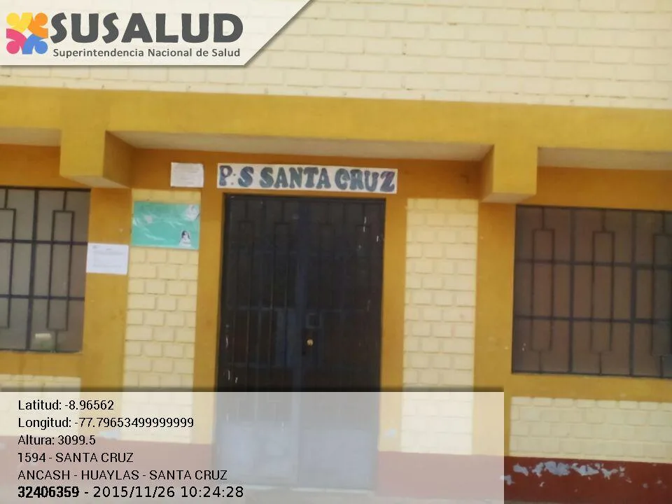 Puesto de Salud Santa Cruz en Ancash