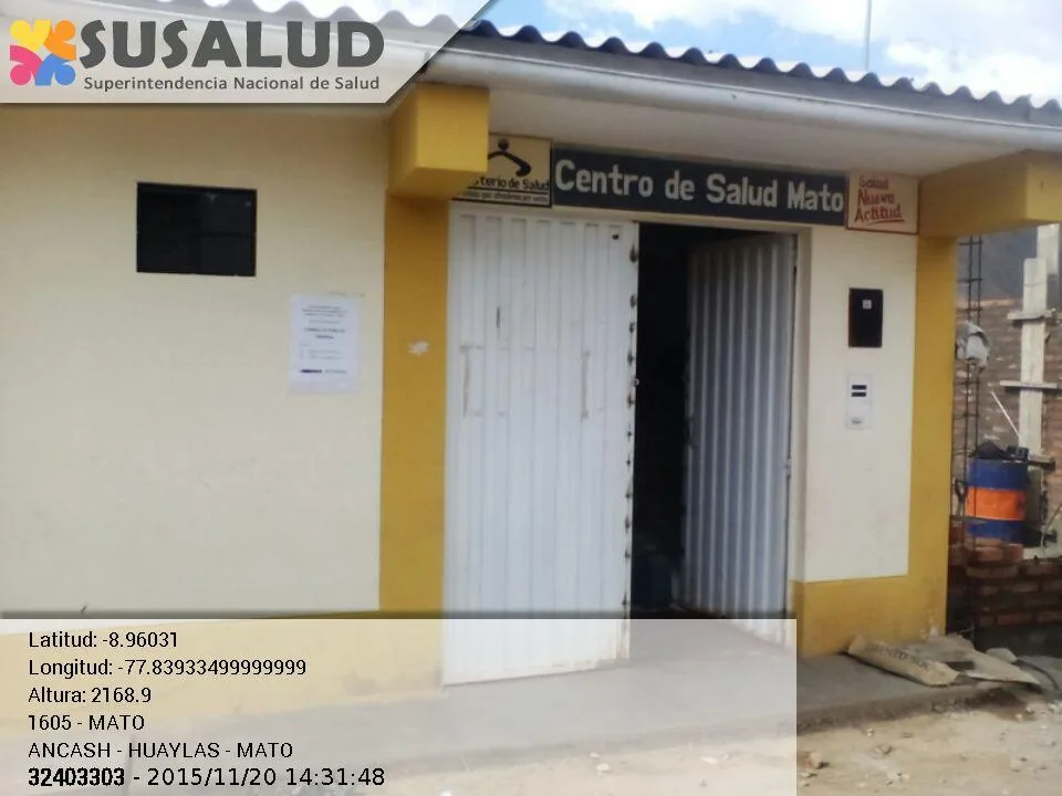 Centro de Salud Mato en Ancash