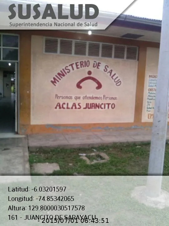 Centro de Salud I-4 Juancito de Sarayacu en Loreto