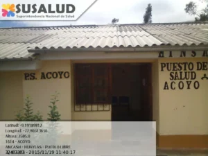 Puesto de Salud Virgen Inmaculada del Centro Poblado de Acoyo