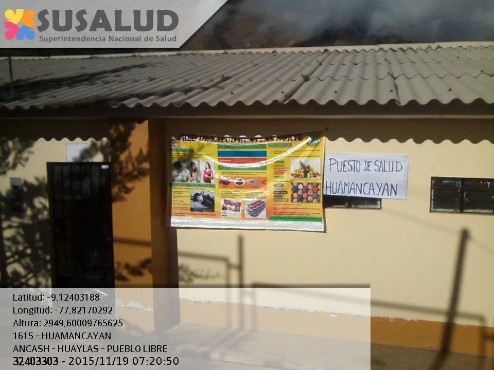 Puesto de Salud Huamancayan en Pueblo Libre, Ancash