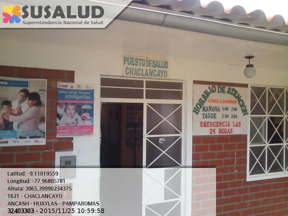 Puesto de Salud Chaclancayo en Pamparomas, Ancash